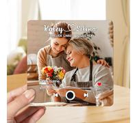 Personalized Forever Linked Together Music Fridge Magnet Custom Song & Singer Names Music Player Refrigerator Magnet Gift for Grandma Mom from Grandkids Daughter 1