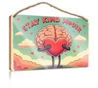 Personalized Front Door Sign Stay Kind, Move Forward Bathroom Decor Wall Art Decor For Bedroom(15X28CM)