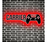Personalized Gamer Neon Sign, Gamepad Shape Metal Neon Light Room Wall Art LED Light Signs Game Room Decor Bedroom Wall Decoration, Gifts for Teens Boys Girls Kids
