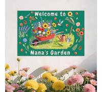 Personalized Garden Metal Plaque with Name,Custom Garden Yard Signs,Greenhouse Patio Decor for Outside,Housewarming Gift,Welcome Sign style-20