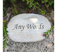 Personalized Garden Stones - Engraved with Any Words, Decorative Custom Memorial Stones, Small Size Welcome Stones, Grave Markers