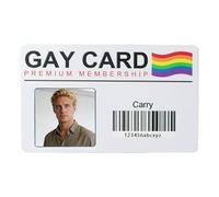 Personalized Gay Card with Gift Bag, Custom Gay ID Badge with Photo & Name, Rainbow Community gift Funny Gifts Identity Cards for Men