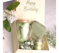 Personalized Gift Box With Text, Bridesmaid Gifts Boxes, Maid of Honour, Custom Name, Wedding Favours, Brithday, Bridal Shower Gift, Personalised Gifts for her, Parents, Teachers gifts (Sage Green)