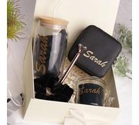 Personalized Gift Box With Text, Bridesmaid Gifts Boxes, Maid of Honour, Custom Name, Wedding Favours, Brithday, Bridal Shower Gift, Personalised Gifts for her, Parents, Teachers gifts (Black)