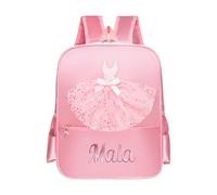Personalized Girls Cute Ballet Dance Bag,Kids Dance Rucksack Girl School Bags Shoulder Bag Dances Backpack for Little Girls Kids Back to School Sports Gymnastic (F)