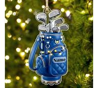 Personalized Golf Bag Christmas Ornament 2025,Custom Golf Bag 2D Flat Acrylic Ornaments,Home Decor Christmas Trees Hanging Ornaments,Gifts For Golfer Lover