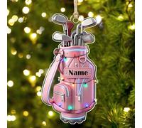 Personalized Golf Bag Christmas Ornament 2025,Custom Golf Bag 2D Flat Acrylic Ornaments,Home Decor Christmas Trees Hanging Ornaments,Gifts For Golfer Lover