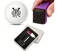 Personalized Golf Ball Stamp with Metal Storage Case, Custom Logo, Text or Icon Design, Reusable Golf Ball Marking, Golf Accessories, Gifts for Golf Golfers, Father's Day Birthday Gifts