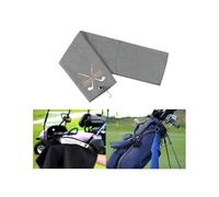 Personalized Golf Towels for Golf Bags, Custom Golf Towel Golf Gifts, Custom Embroidered with Name/Text, Golf Bag Accessory, DIY Customised Gifts for Christmas, Birthday, Father's Day (Gray)