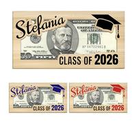Personalized Graduation Money Holder 2026, Custom Wooden Card Box with Name, Unique Graduation Gift for Him or Her, Cash Envelope Alternative, Class of 2026 Keepsake Decoration