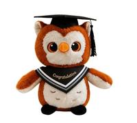 Personalized Graduation Owl 2026 Graduation Plush Grad Gifts for Kids Him Her School College (D)