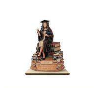 Personalized Graduation Wooden Block Plaque, Class of 2026 Keepsake Desktop Decorative Sign, for Souvenir Inspirational Student Achievement Art