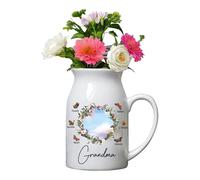 Personalized Grandmas Ceramic Vase Custom 1-10 Butterfly Name Vase Grandmas Garden Vase Nana Garden Vase Mom Vase Gifts for Birthday Mother Day Housewarming