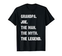 Personalized Grandpa Gifts Joe Man Myth Legend Grandpa T-Shirt