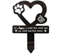 Personalized Grave Pet Memorial Stake With Picture Name Dog Print Plaque Cross Sign Garden Stake Outdoor Cemetery Sign Ground Plug Cat Rabbit Yard Plaques (C)