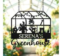 Personalized Greenhouse Sign, Metal Yard Signs, Rustic Greenhouse Wall Art Decor, Botanical Garden Decor, Allotment Signs, Cottage Garden Shed Potting Shed Sign, Custom Gardening Gift