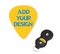 Personalized Guitar Pick Your Design Here For Acoustic Guitar, Violin, Ukulele, Bass (6 Packs)