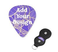 Personalized Guitar Pick Your Image Here For Acoustic Guitar, Violin, Ukulele, Bass (6 Packs)