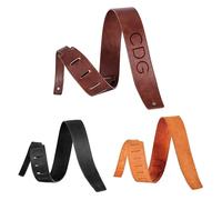 Personalized Guitar Strap Leather, Handcrafted and Custom Leather Bass or Guitar Strap, Engraved Genuine Leather Guitar Strap, Handmade Gifts for Guitar Lover Friends | Men | Women | Kids (Brown)