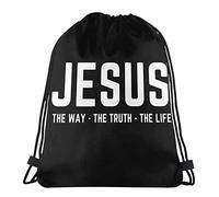 Personalized Gym Sack Jesus Is The Way - Scripture Beach Bag Unisex Toy Storage Bags For Yoga, Travel, Sports