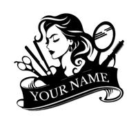 Personalized Hair Stylist Metal Sign, Custom Salon Name Wall Art, Barber Shop Decor, Gift for Hairstylists, Beauty Salon Business Plaque (Style-3)
