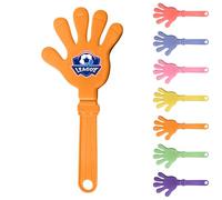 Personalized Hand Clappers, Custom Hand Clappers Noisemakers with Logo,11 Inch Large Cheer Noise Makers Finger Noise Makers for Basketball Football Game Party Favors (Orange)