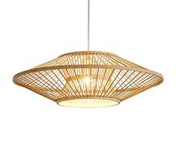 Personalized Hanging Light Handmade Weave Creative Chandelier Vintage Birdcage French Style Pendant Lamp Coastal Wicker Suspensiom Lamp for Dining Room,Living Room Bar