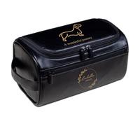 Personalized Hanging Toiletry Bag for Men - Custom Leather Dopp Kit, Gift for Dad, Husband, Grandpa, Boyfriend, Christmas, Father's Day, Wedding