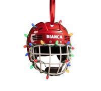 Personalized Hockey Helmets Christmas Ornaments Custom Ice Hockey Player Ornaments for Christmas Tree 2025 Sports Team Xmas 2025 Keepsake Gifts for Fan Kids Boys Girls Birthday