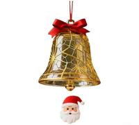 Personalized Holiday Ornament for Book Lovers Double Sided Resin Design with Custom Name Plate Perfect for Tree and Car Hanging Decoration (Santa Claus B)