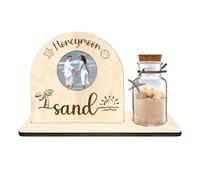 Personalized Honeymoon Sand Jar，Custom Anniversary Photo presents, Vacation Keepsake Jar，Wedding Presents，Honeymoon Present, Bride to be Gift，Valentine’s Day Gifts (semicircle2)