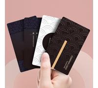 Personalized Hot Stamping (Silver) Business Cards, High-end Laser Engraving, Customize with Photos/Image/Logo Double-Sided Printing PVC Business Cards for All Occasions - Rounded-cornered Card