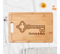 Personalized Housewarming Gift - Custom Engraved Cutting Board for New Home, Realtor Closing Gift for First Time Home Buyers, New Neighbor Gift Idea