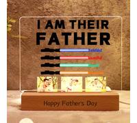 Personalized I Am Their Father Light, Custom Light up Colorful Saber with kids Names, I Am Father Sign,Happy Father's Day Night light Gift, Personalized I Am Father Gifts For Dad Grandpa (style 2)