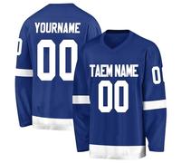 Personalized Ice Hockey Jersey for Mens/Boys,Custom Ice Hockey Practice Shirt,Customizable Hockey Jersey with Name Number Dark Blue