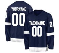 Personalized Ice Hockey Jersey for Mens/Boys,Custom Ice Hockey Practice Shirt,Customizable Hockey Jersey with Name Number Navy