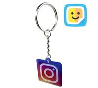 Personalized IG NFC Tag, your Instagram profile, Easy Share, Increasing Followers Square keyring/chain