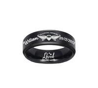 Personalized In Loving Memory Keepsake Ring, Custom Name Ring, Personalized Memorial Jewelry of love, Engraved Memorial Rings for Women/Men, Gift For Mom/Dad/Friends/Loss Of Loved One, Christmas Gifts