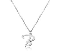 Personalized Initial Necklace for Women, Stainless Steel Minimalist Pendant Jewelry with Handwritten Letter Script Font, Gift for Anniversary, Birthday, Christmas, Graduation, Valentine, Mother's Day
