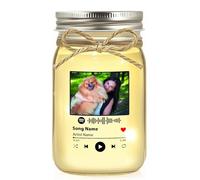 Personalized Jar Light with Spotify Music Code & Photo - Best Gifts for Mom Grandma on Mother's Day, Christmas, or Birthday - Custom Family Memory Light