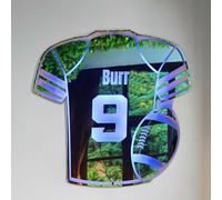 Personalized Jersey Neon Light Signs for Wall Decor Custom Name Number Mirror Led Light for Boys' Bedroom Bar Gifts for Ball Sports Enthusiasts (Rugby jersey)