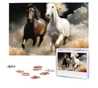 Personalized Jigsaw Puzzles for Adults 1000 Pieces Custom Puzzle from Photos Horse passing through the clouds Puzzles Picture Jigsaw Puzzle Gifts for Holiday Birthday Wedding Anniversay Christmas