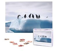 Personalized Jigsaw Puzzles for Adults 1000 Pieces Custom Puzzle from Photos Penguins on the Iceberg Puzzles Picture Jigsaw Puzzle Gifts for Holiday Birthday Wedding Anniversay Christmas