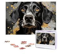 Personalized Jigsaw Puzzles for Adults 1000 Pieces Custom Puzzle from Photos Polka Dots and Dogs Puzzles Picture Jigsaw Puzzle Gifts for Holiday Birthday Wedding Anniversay Christmas