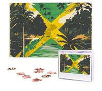 Personalized Jigsaw Puzzles for Adults 1000 Pieces Custom Puzzle from Photos Vintage Jamaican Flag Puzzles Picture Jigsaw Puzzle Gifts for Holiday Birthday Wedding Anniversay Christmas