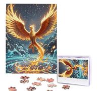 Personalized Jigsaw Puzzles for Adults 500 Pieces Custom Puzzle from Photos Fire and water phoenix Puzzles Picture Jigsaw Puzzle Gifts for Holiday Birthday Wedding Anniversay Christmas