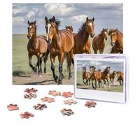 Personalized Jigsaw Puzzles for Adults 500 Pieces Custom Puzzle from Photos Horses Puzzles Picture Jigsaw Puzzle Gifts for Holiday Birthday Wedding Anniversay Christmas