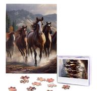 Personalized Jigsaw Puzzles for Adults 500 Pieces Custom Puzzle from Photos Horses Puzzles Picture Jigsaw Puzzle Gifts for Holiday Birthday Wedding Anniversay Christmas