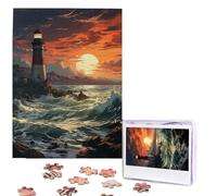 Personalized Jigsaw Puzzles for Adults 500 Pieces Custom Puzzle from Photos Lighthouse Puzzles Picture Jigsaw Puzzle Gifts for Holiday Birthday Wedding Anniversay Christmas