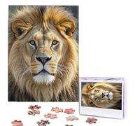 Personalized Jigsaw Puzzles for Adults 500 Pieces Custom Puzzle from Photos Lion image Puzzles Picture Jigsaw Puzzle Gifts for Holiday Birthday Wedding Anniversay Christmas